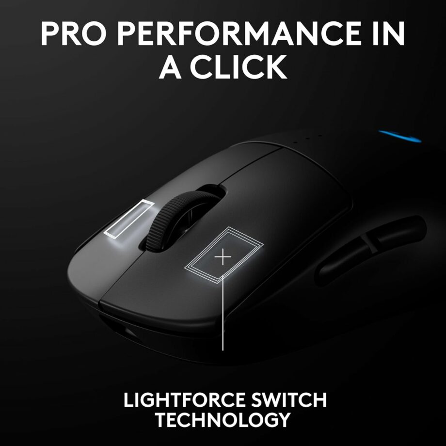 Logitech G PRO 2 Lightspeed 44K DPI Sensor Wireless Gaming Mouse - Black