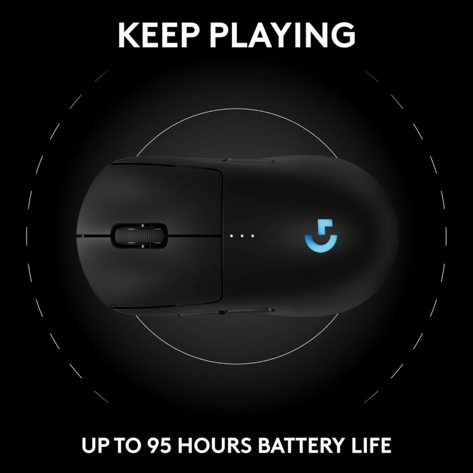 Logitech G PRO 2 Lightspeed 44K DPI Sensor Wireless Gaming Mouse - Black