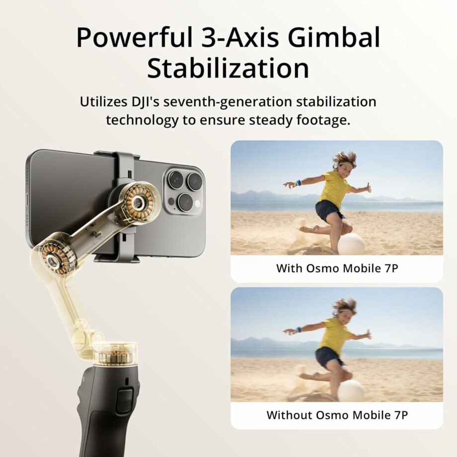 DJI Osmo Mobile 7P Gimbal Stabilizer for iPhone and Android Devices