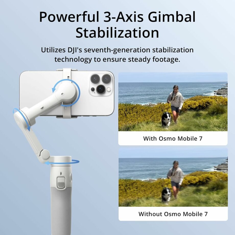 DJI Osmo Mobile 7 Gimbal Stabilizer for iPhone and Android Devices