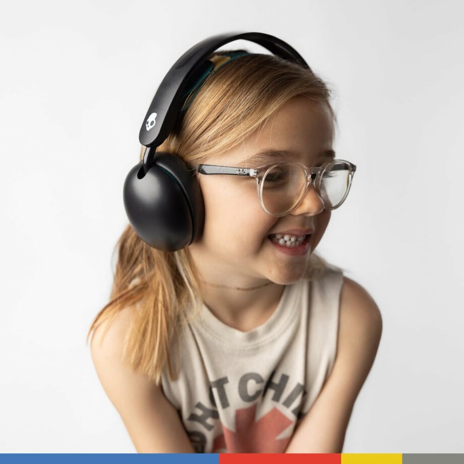Skullcandy Grom Over-Ear Wireless Headphones for Kids - Black