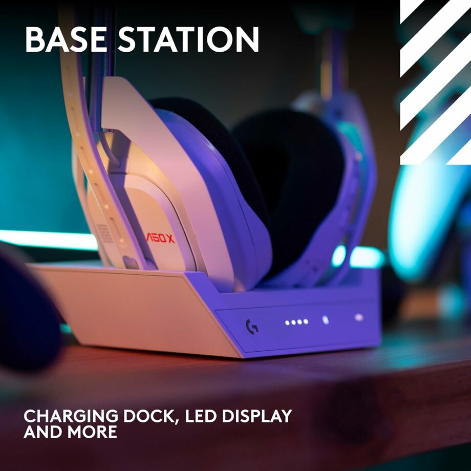 Logitech G Astro A50 X Omni-Platform Wireless Gaming Headset + Base Station - White