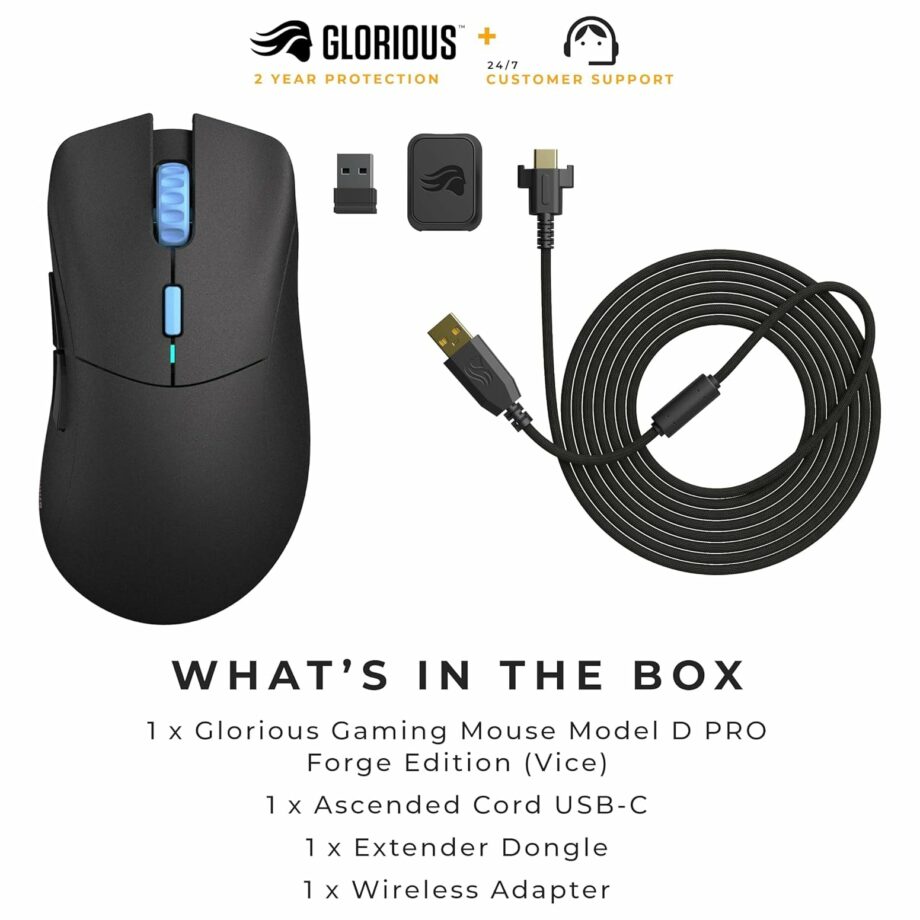 Glorious Model D Forge (Limited Edition) Superlight 58g Wireless Gaming Mouse - Vice