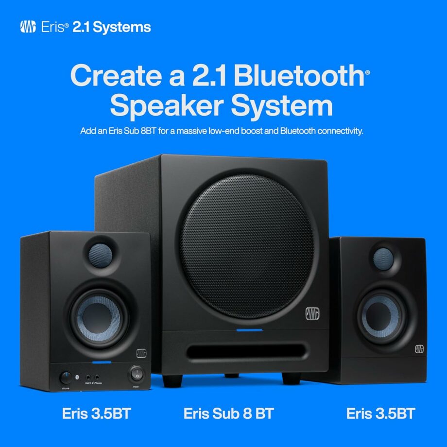 PreSonus Eris 3.5BT Gen 2 2024 Studio Powered Active Monitor Speakers (Pre-Order)