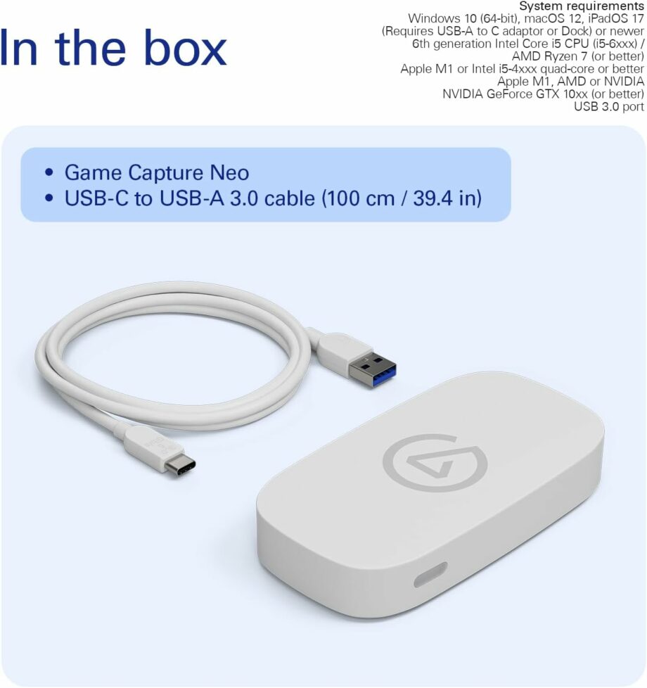 Elgato Neo USB Portable Game Capture Card (Pre-Order)