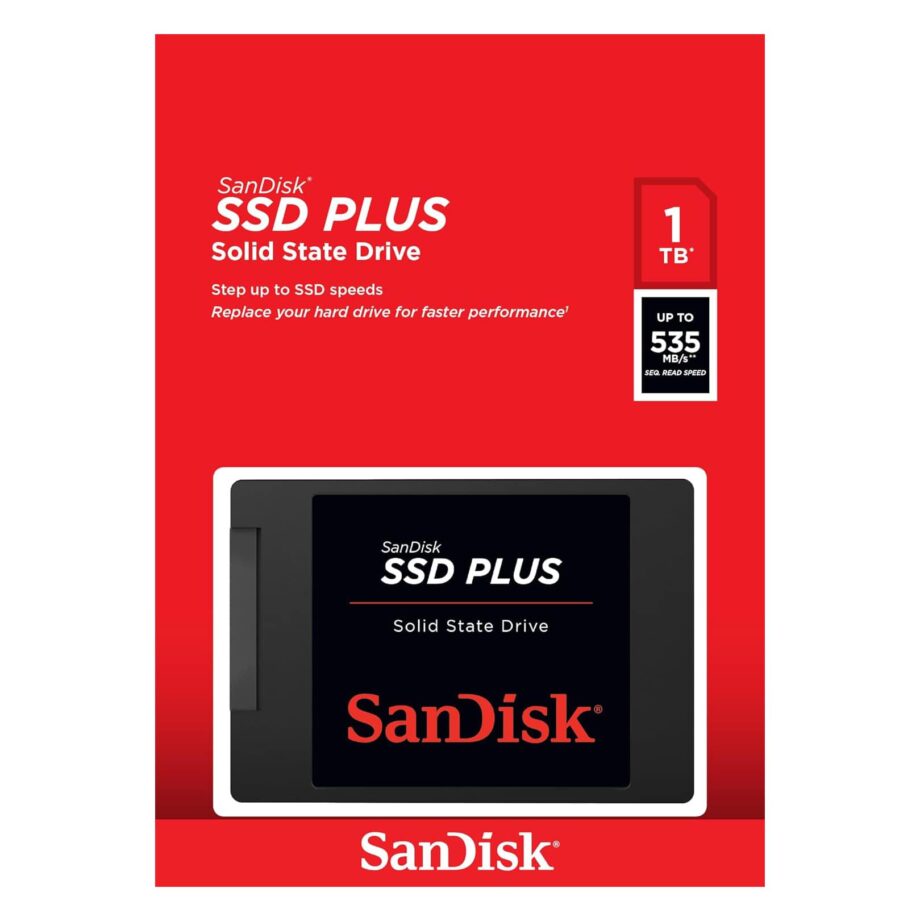 SanDisk SSD Plus 1TB Internal SSD - SATA III 6 Gb/s