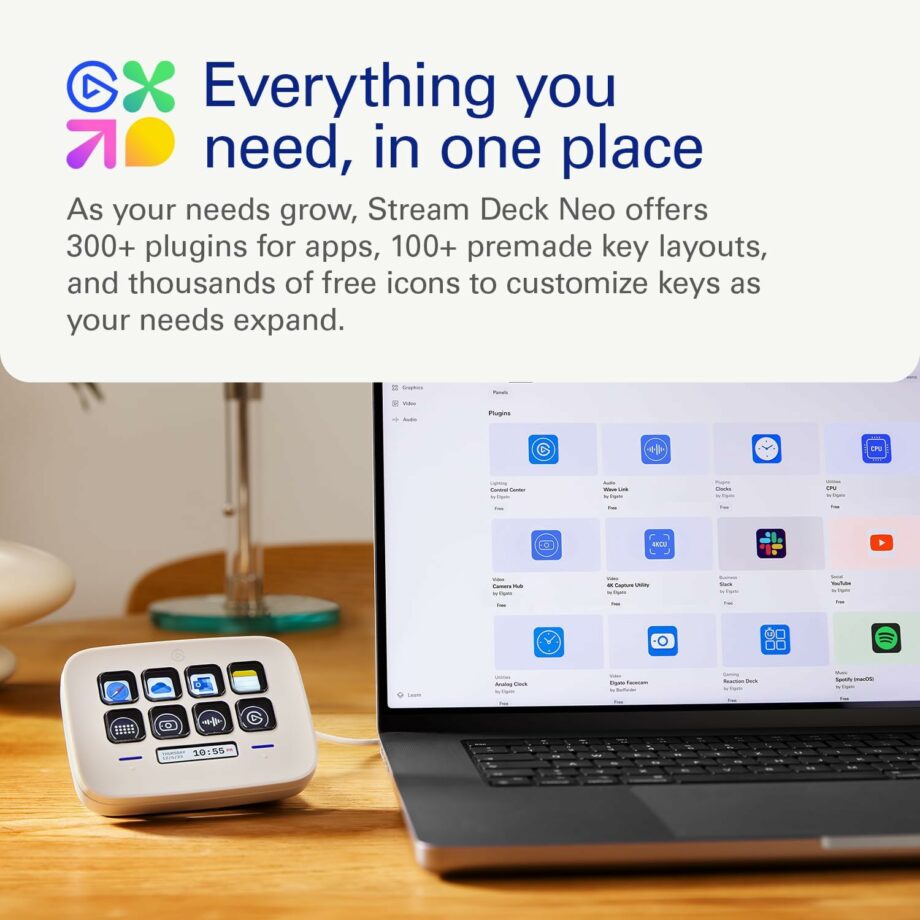 Elgato Stream Deck Neo – 8 Customizable Keys & 2 Touch Points (Pre-Order)