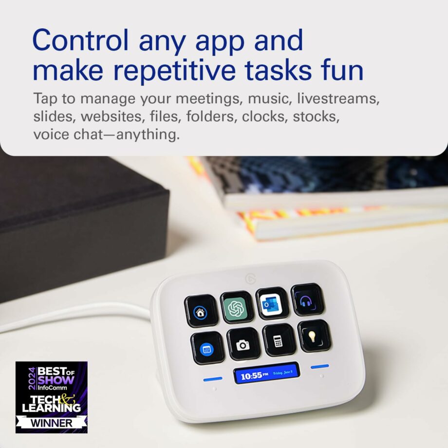 Elgato Stream Deck Neo – 8 Customizable Keys & 2 Touch Points (Pre-Order)