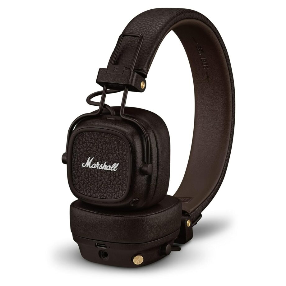 Marshall Major V On-Ear Bluetooth Headphones - Brown