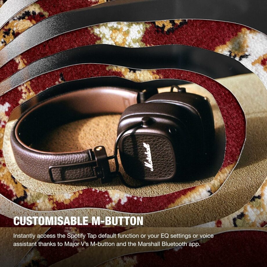 Marshall Major V On-Ear Bluetooth Headphones - Brown