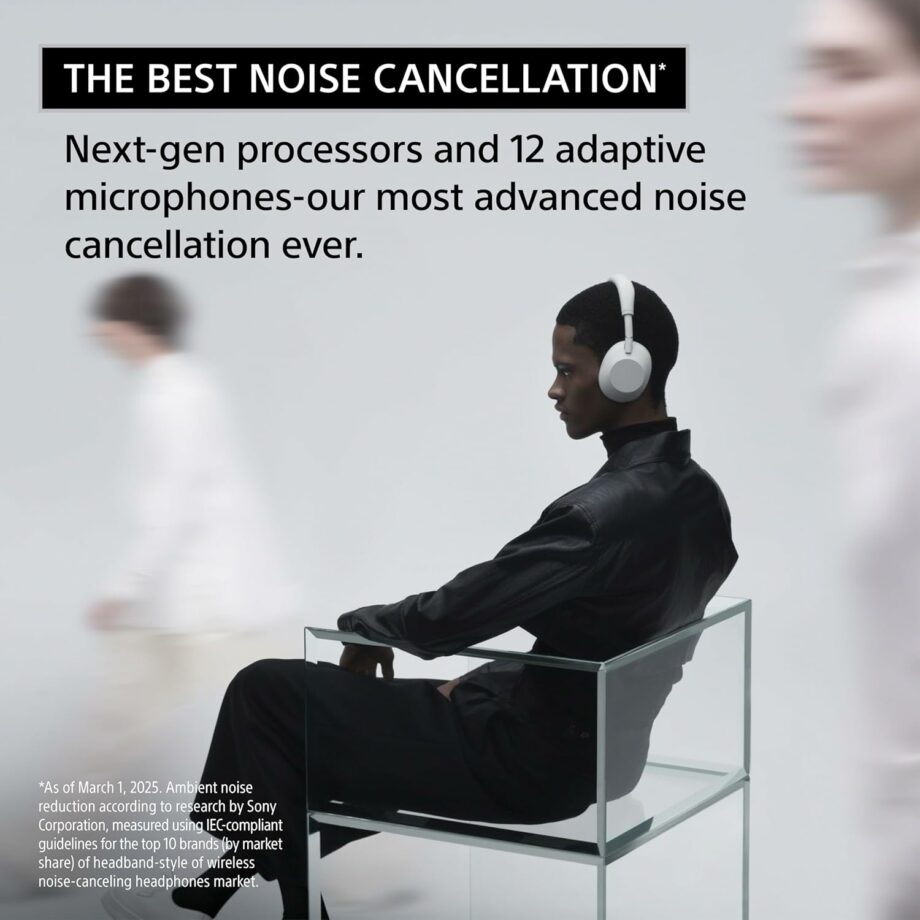 Sony WH-1000XM6 The Best Wireless Noise Canceling Headphones - Black