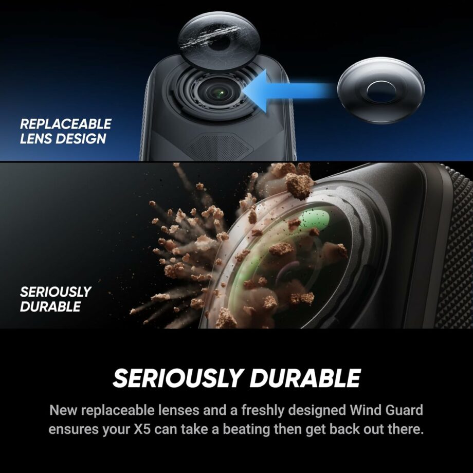 Insta360 X5 Waterproof 8K 360° Action Camera (Adventure Bundle)