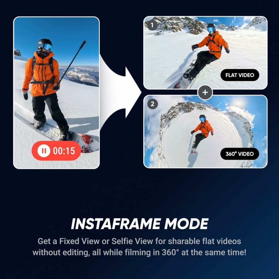 Insta360 X5 Waterproof 8K 360° Action Camera (Adventure Bundle)