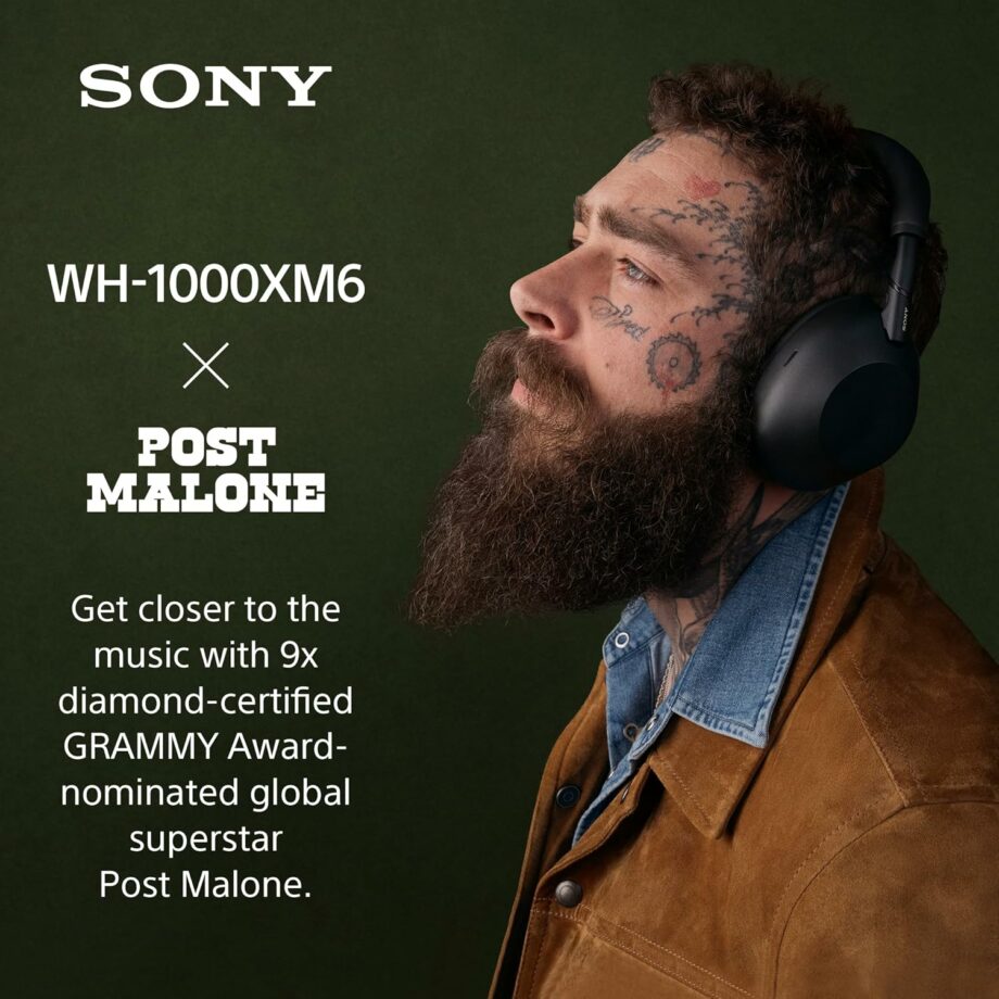 Sony WH-1000XM6 The Best Wireless Noise Canceling Headphones - Black
